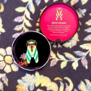 NWT Erstwilder Deco Cicada Brooch